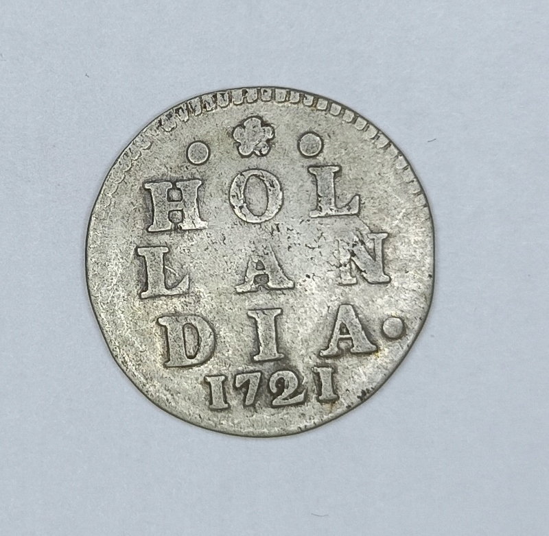 NIDERLANDY - HOLANDIA - 2 STUIVER 1721 - srebro