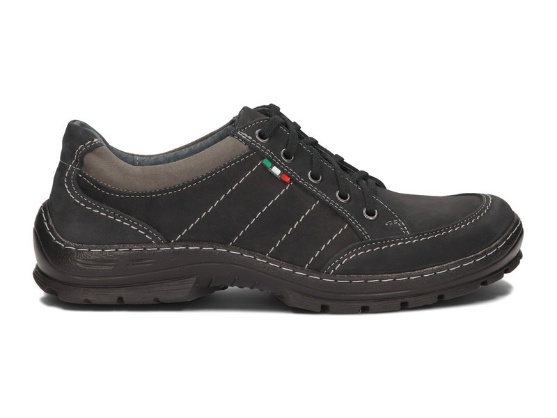 

Buty Męskie Trekkingowe Skóra Obuwie 232 Czarny 44