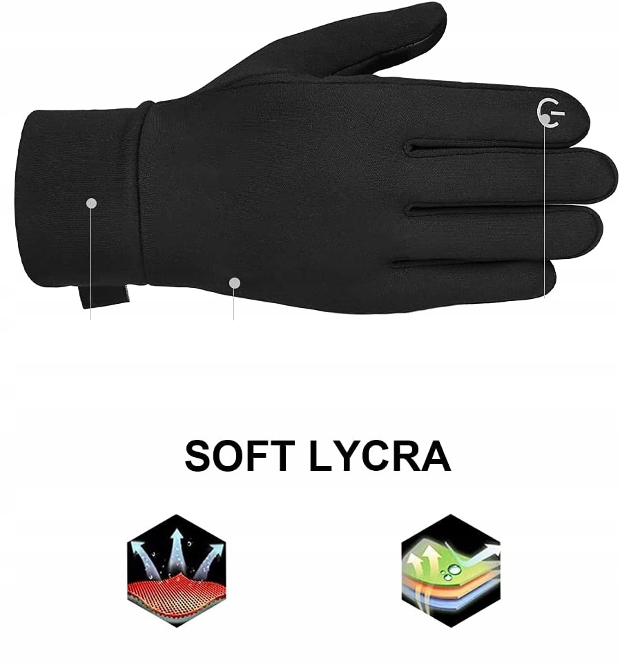 RĘKAWICZKI WIATROODPORNE OUTDOOROWE SPORTOWE M Kolekcja 1