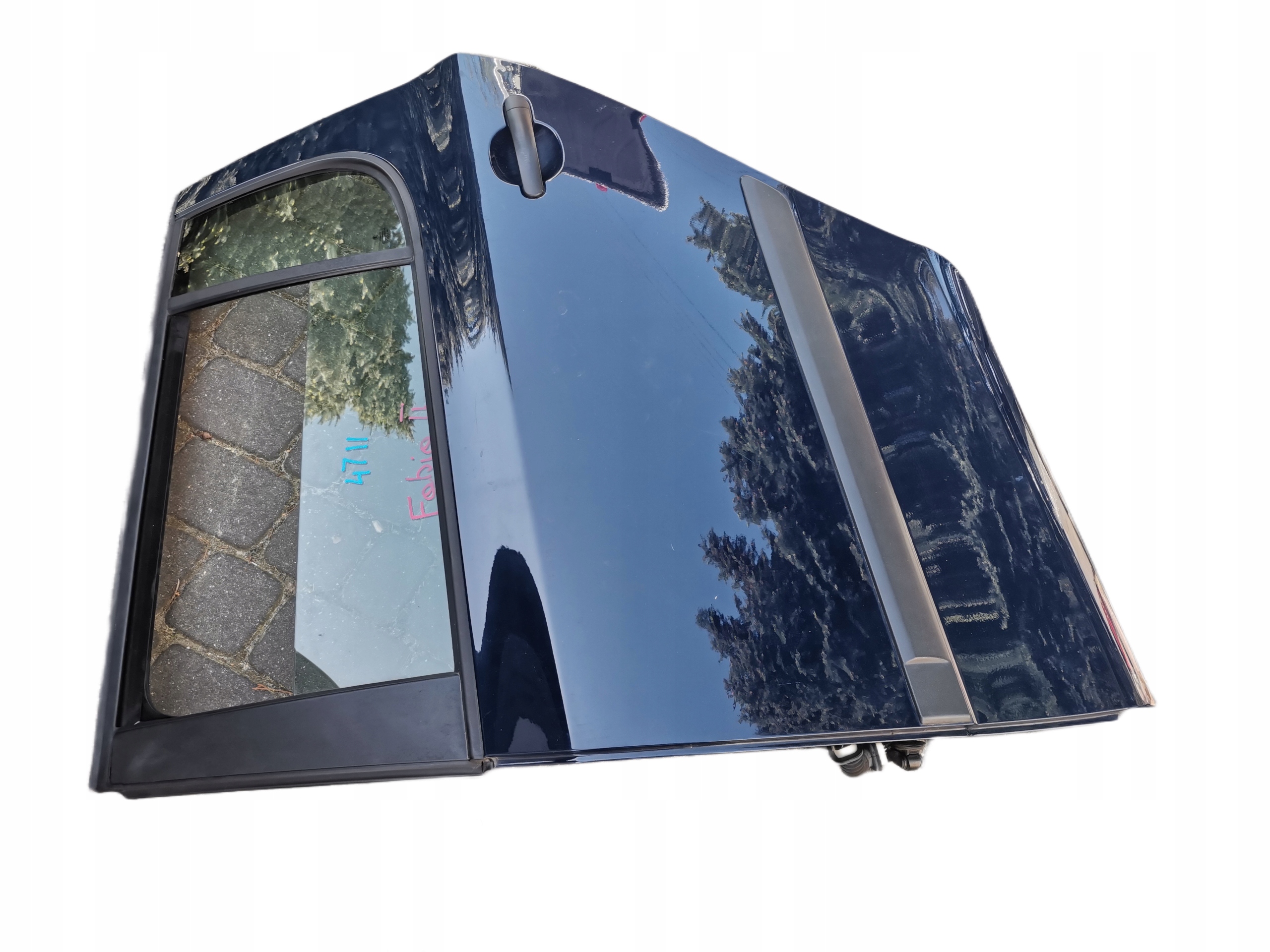 SKODA FABIA II drzwi lewe tylne granatowe 4711