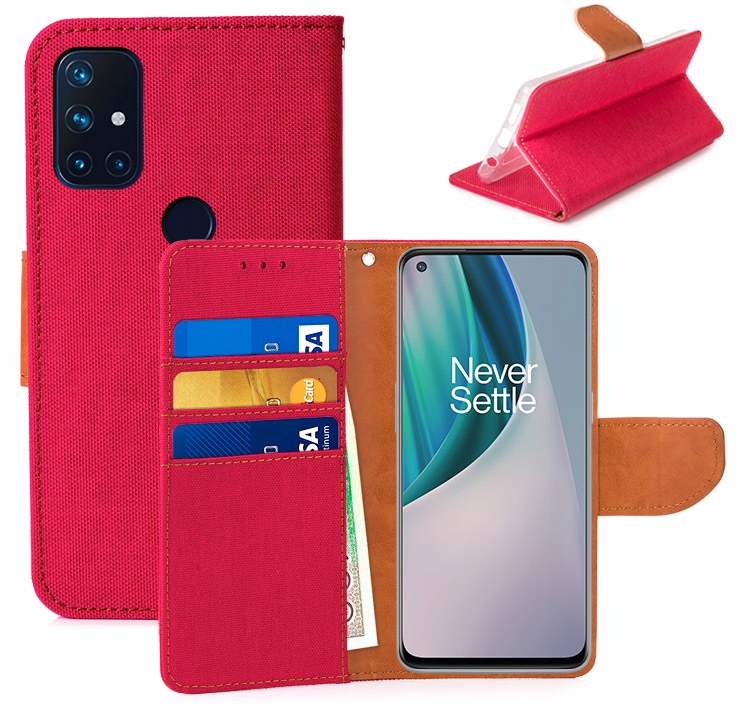 

Etui Portfel Canvas Do Oneplus Nord N10 5G