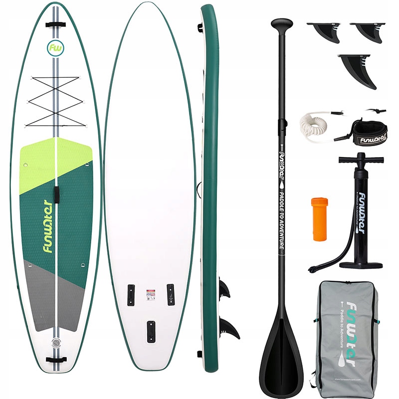 Deska do pływania Sup FunWater SUPFW69A 3,35m (zielono-biała)