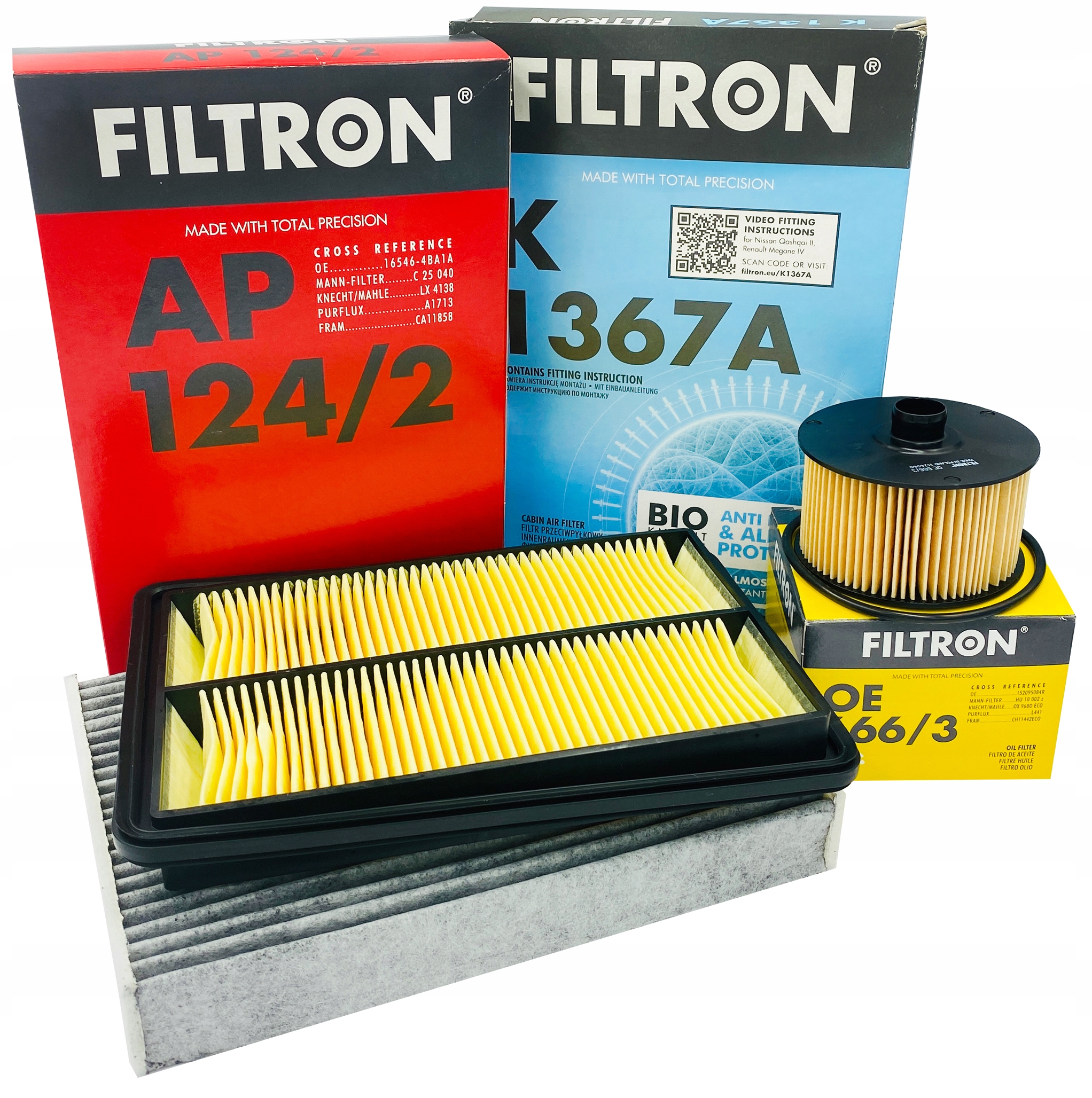 

Filtron Zestaw Filtrów Nissan Qashqai J11 1.2 T