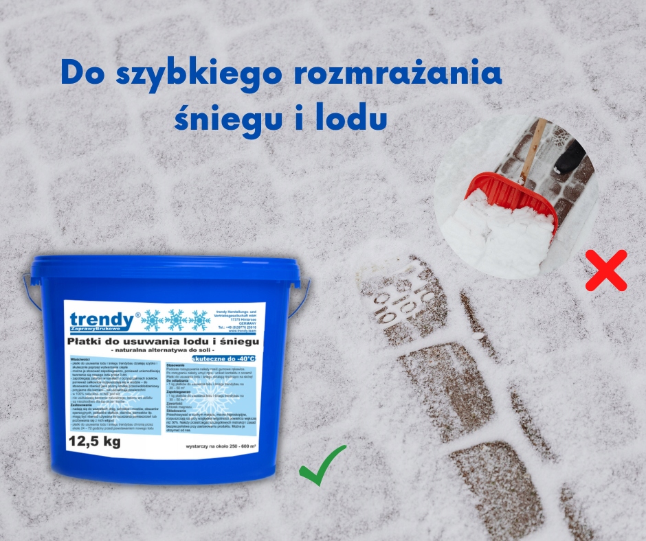 Płatki do usuwania lodu i śniegu 12,5 kg Producent Trendy