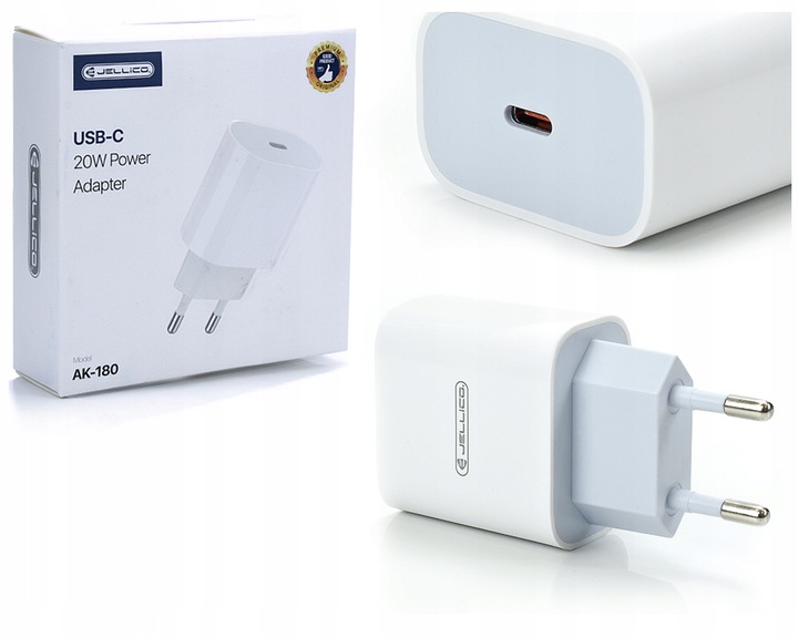 ŁADOWARKA SIECIOWA 20W TYP-C KOSTKA BEZ KABLA8