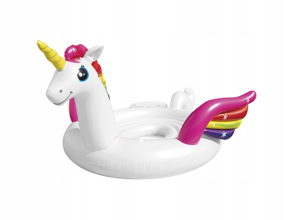 Velký nafukovací kruh jednorožec, 43 x 30 x 152 cm