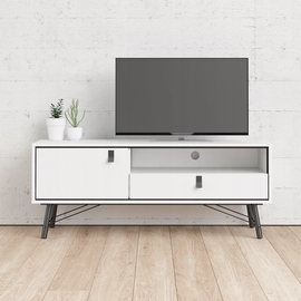 Szafka Rtv pod tv czarny mat orzech Szuflada 150 cm x 59 cm Ryan