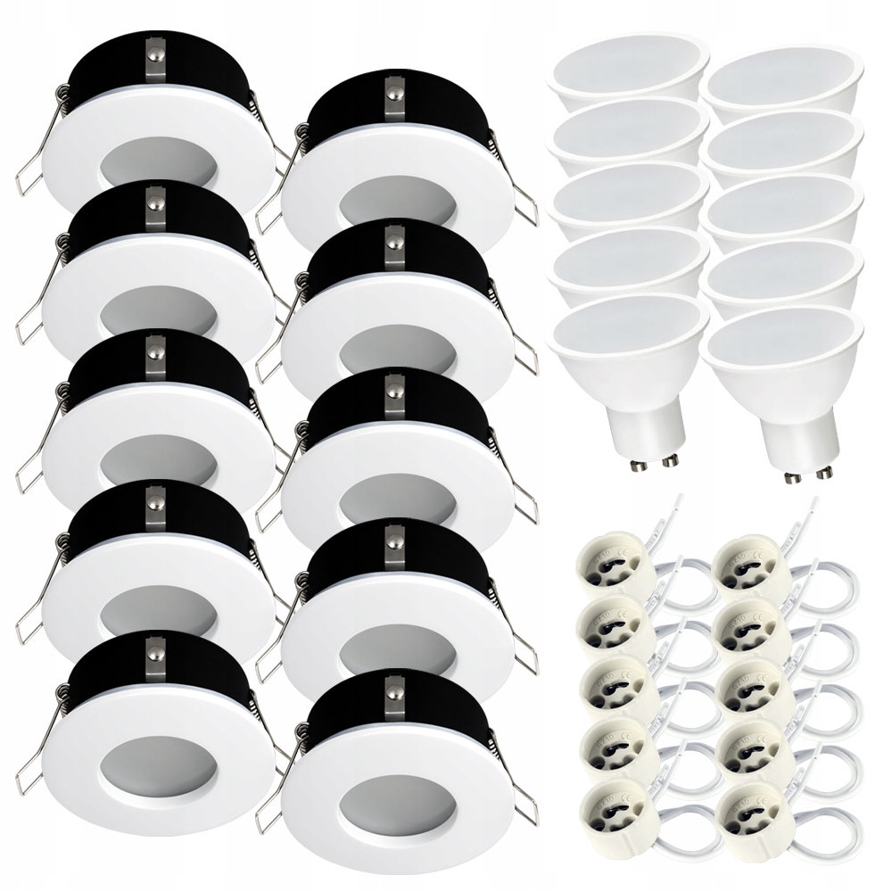 Zápustné svietidlo halogén kúpeľňa podbitie vodotesné IP44 Led GU10 7W