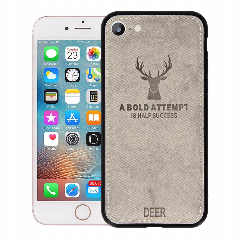 

Etui Deer Do Iphone SE3 Szary Obudowa Case