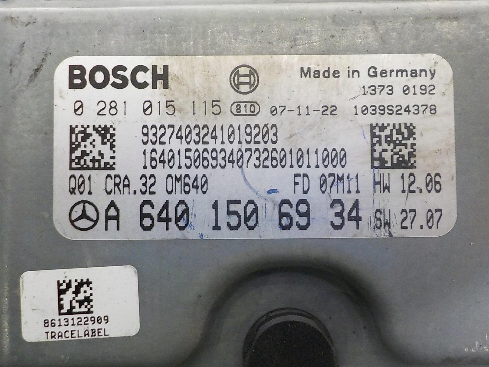 MERCEDES Computer Bedienteil 0281015115 A6401506934