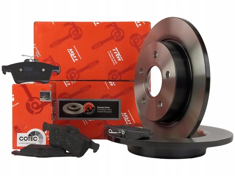 TRW ДИСКИ + КОЛОДКИ ЗАДНІ FORD C-MAX FOCUS MK2 265MM