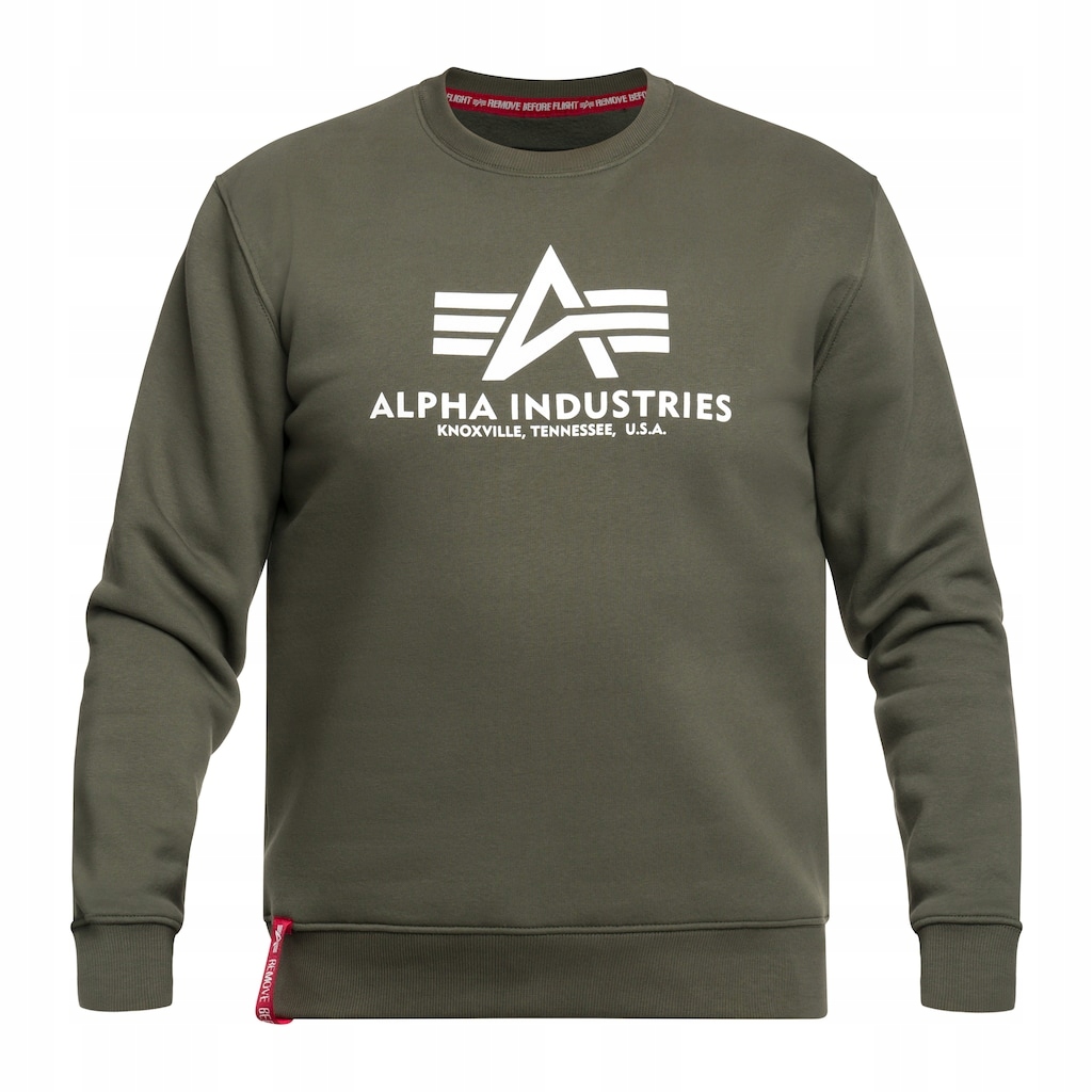 Pánská mikina Alpha Industries Basic Sweater Dark Olive M