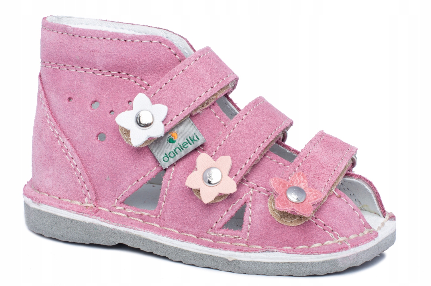 DANIELKI KAPCIE PAPCIE SANDAŁKI profil R 29 RÓŻ Marka Danielki