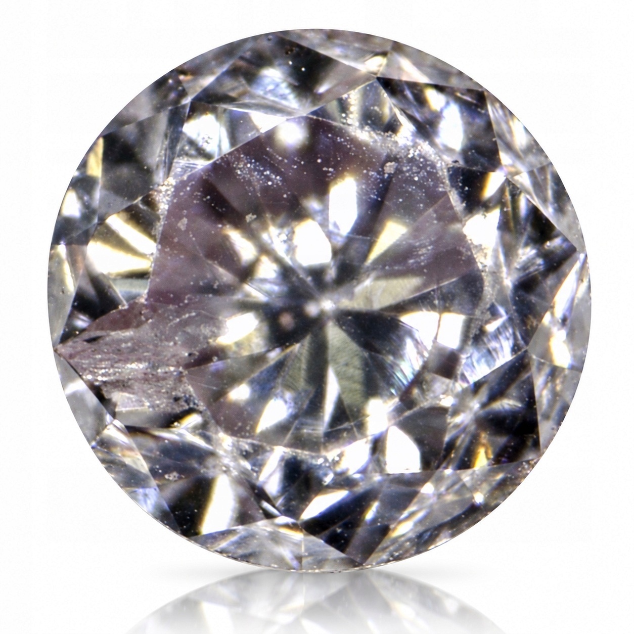 Přírodní diamant <0.01 ct Růžový SI2 Briliant certifikát Wbd