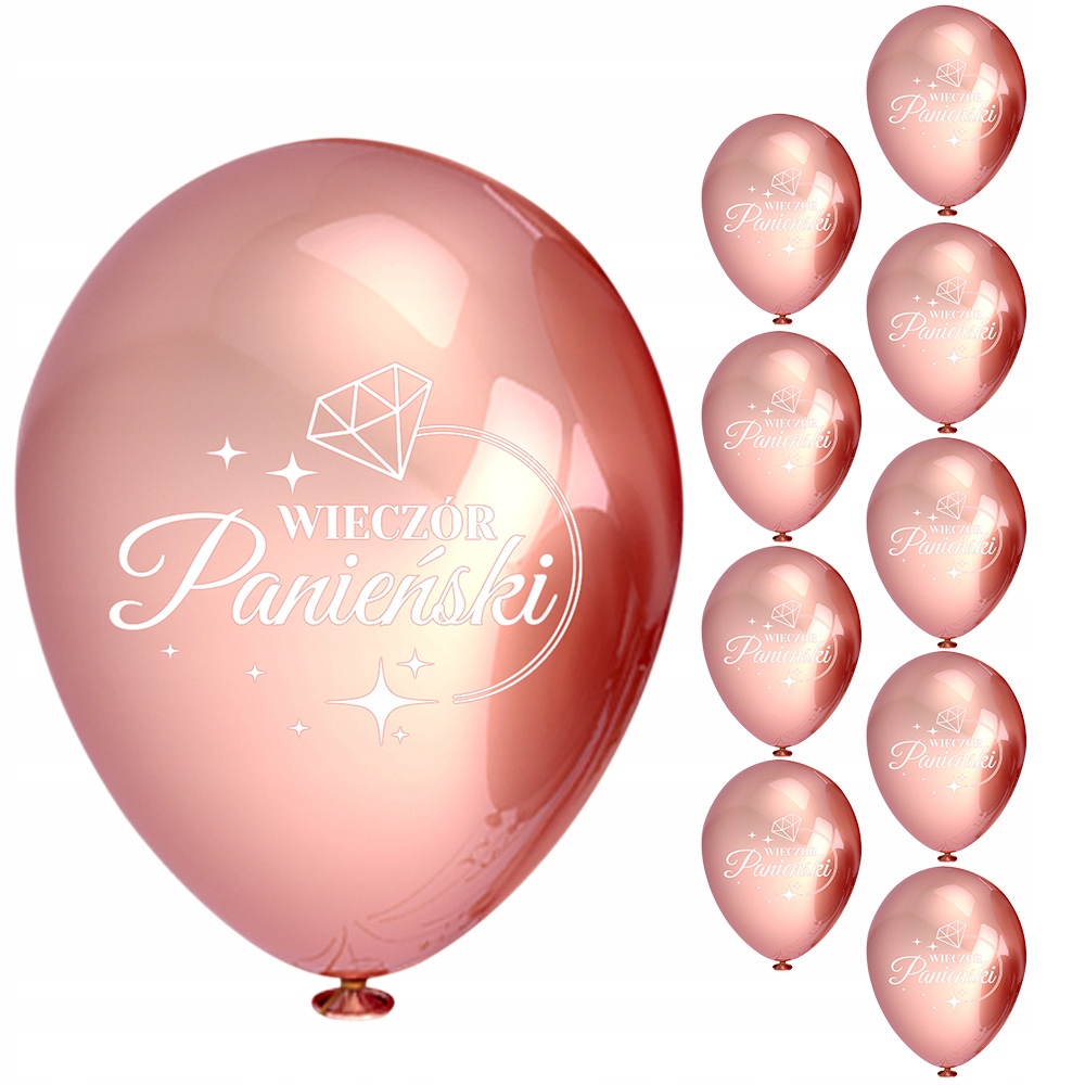

Balony Duże Wieczór Panieński Zestaw Balonów 10szt