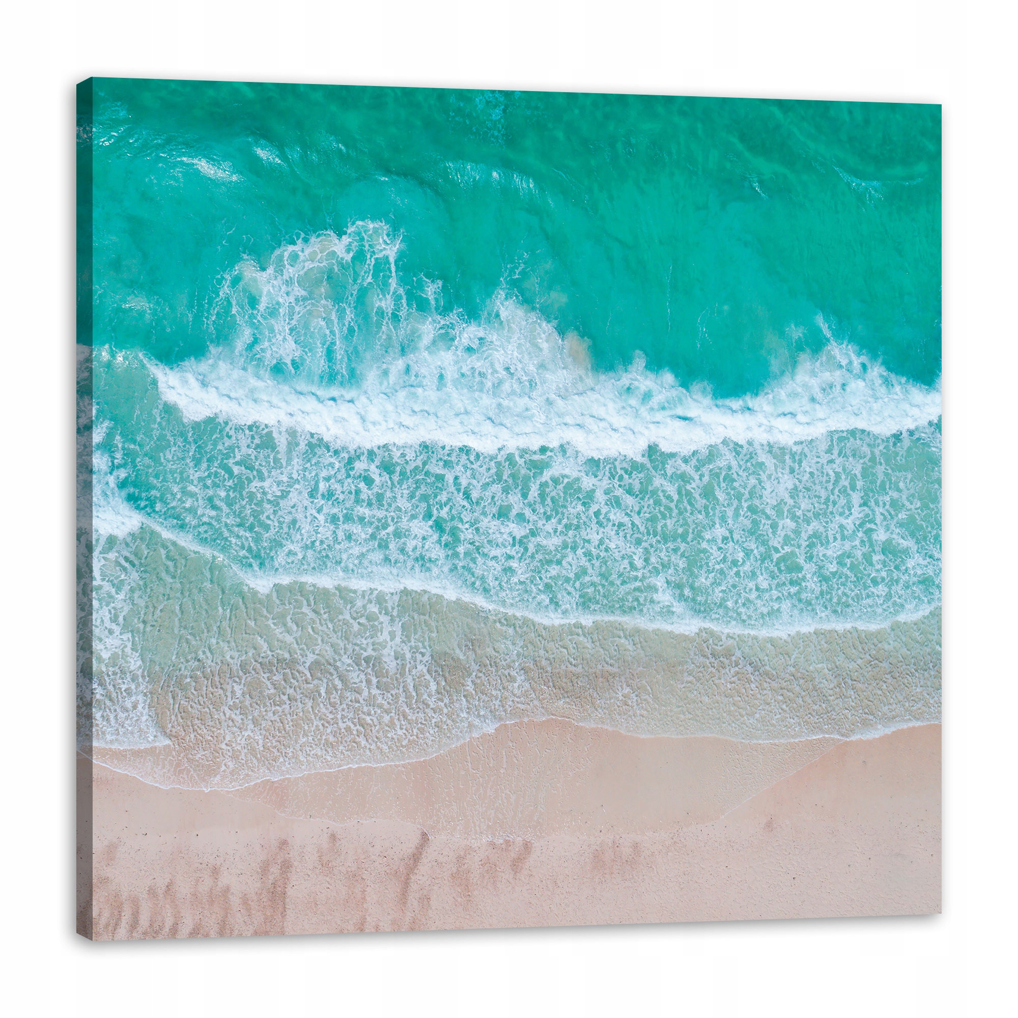 Obraz na plátně Moře Vlny Voda Pláž 80x80 cm Ideální jako dárek