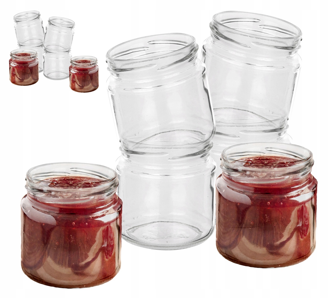 

Słoiki Małe Słoiki Na Miód Szklane 200ml 12szt