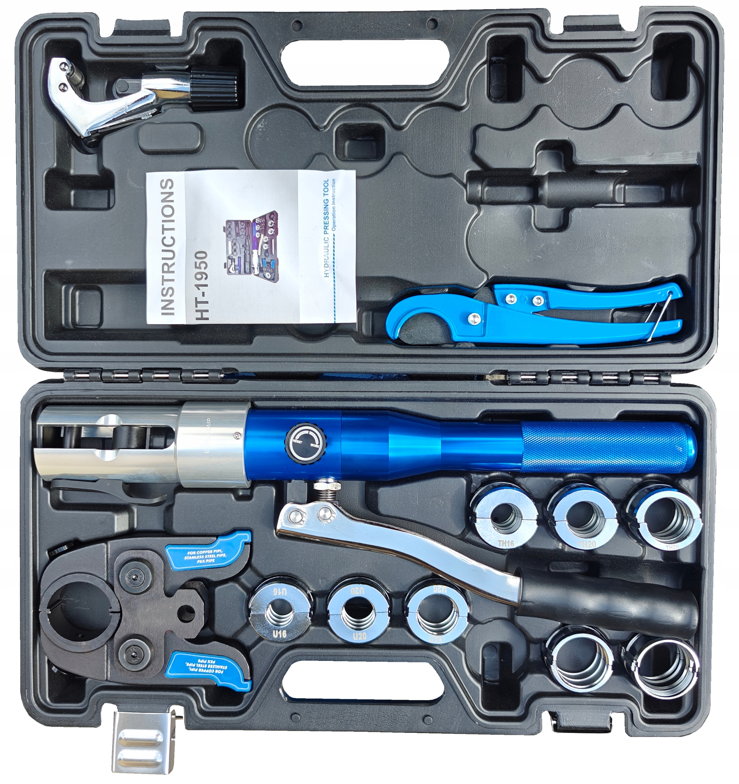 Hydraulická svorka na rúry Eurokomp s matricami U/th