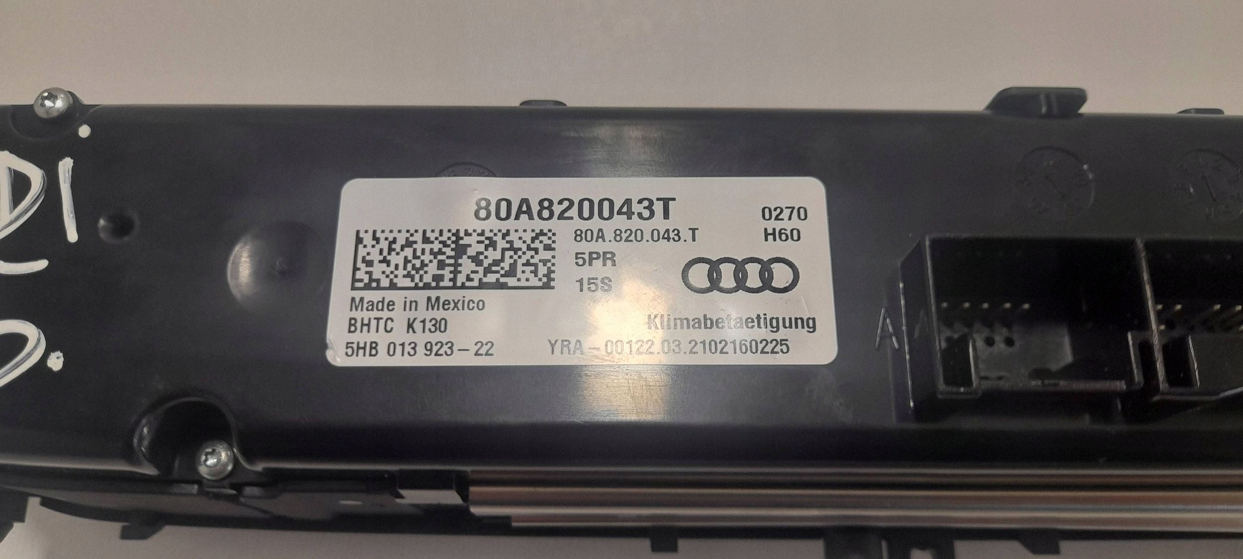Audi Q5 SQ5 FY Lift Unite commande clima 80A820043T (QD14)