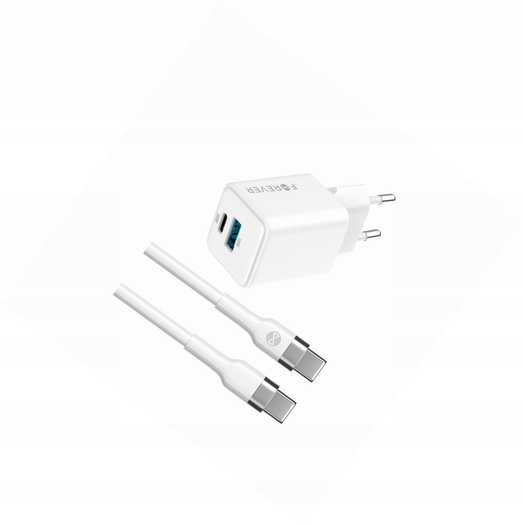 Szybka ładowarka GaN 30W Usb i Usb-c z kablem do Motorola Edge 50 Pro