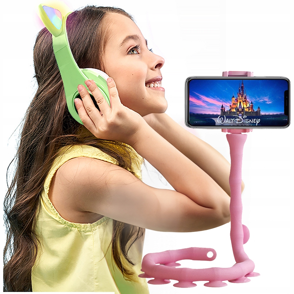 Na Dzień Dziecka Słuchawki Bluetooth Led Rgb Kocie Uszy Uchwyt-Zdjęcie-0