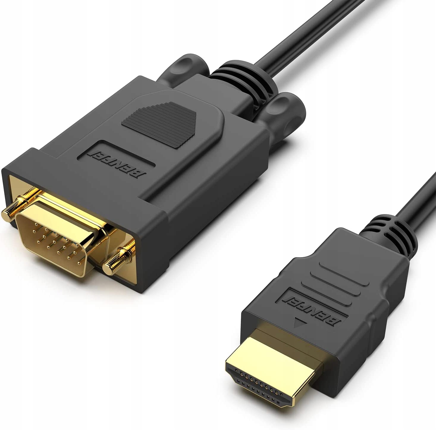 Benfei kabel Hdmi do Vga jednokierunkowy 1,8 m czarny Benfei