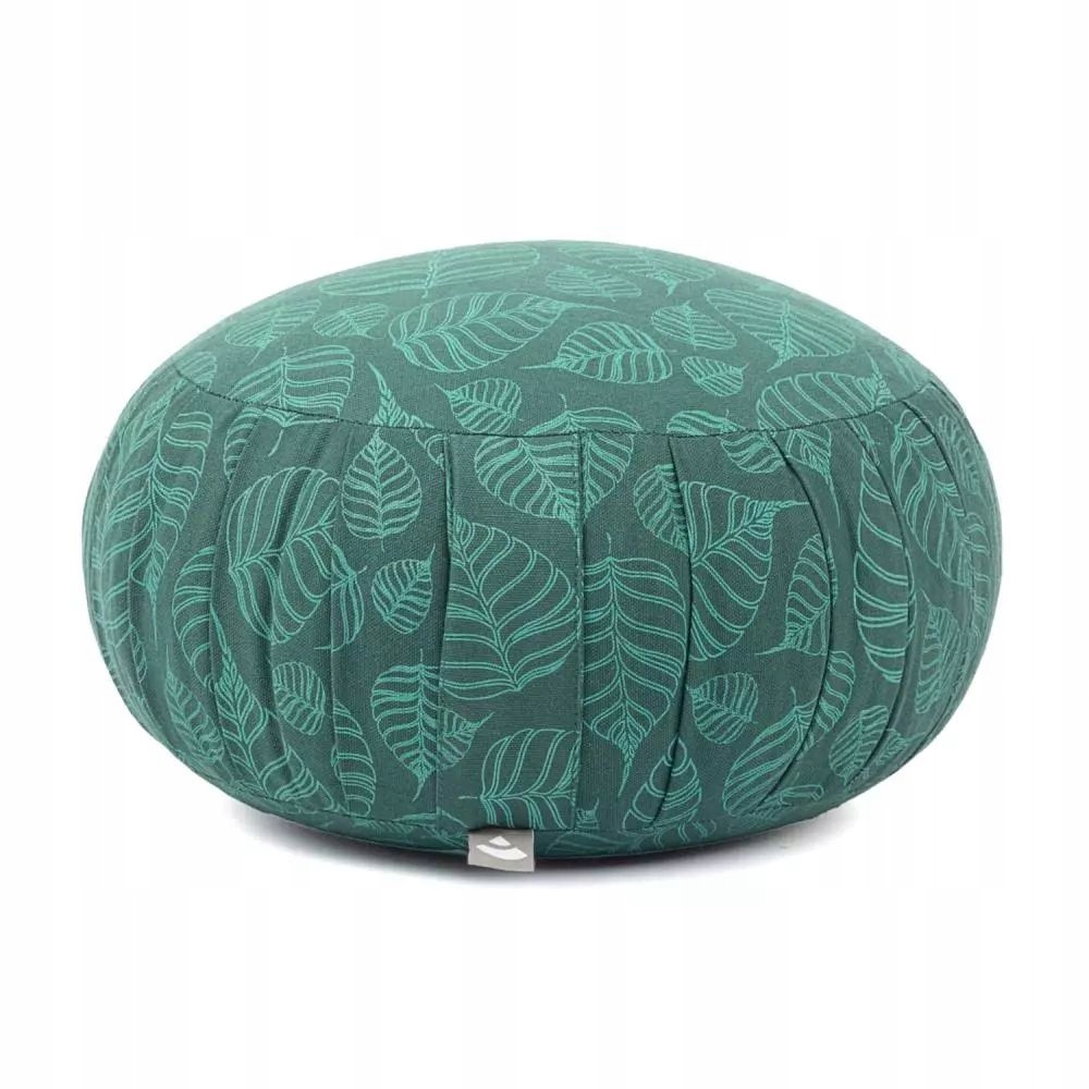 Polštář Bodhi Maharaja 38x20 cm pro meditaci jógy Listy zelené