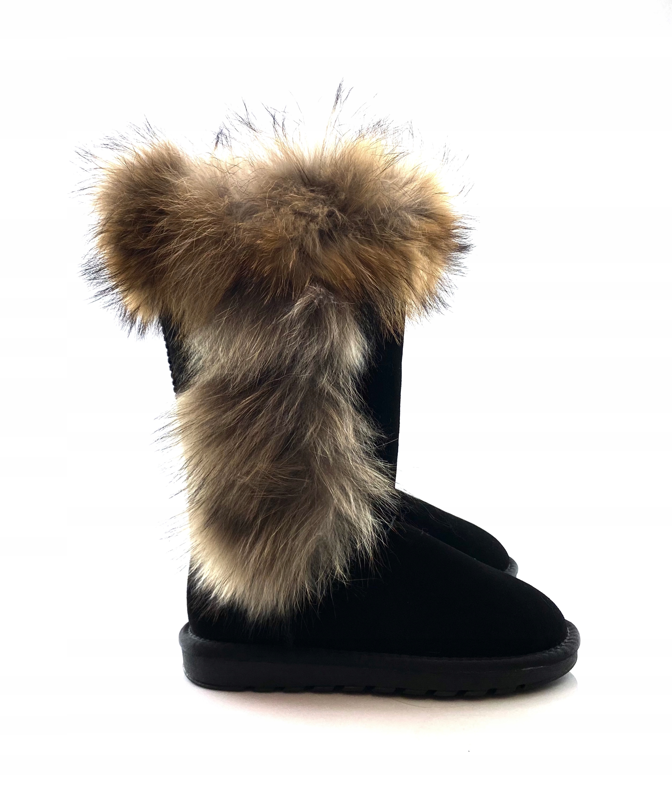 19112 BLACK SKÓRA NATURALNA, FUTRO Z JENOTA Marka inna