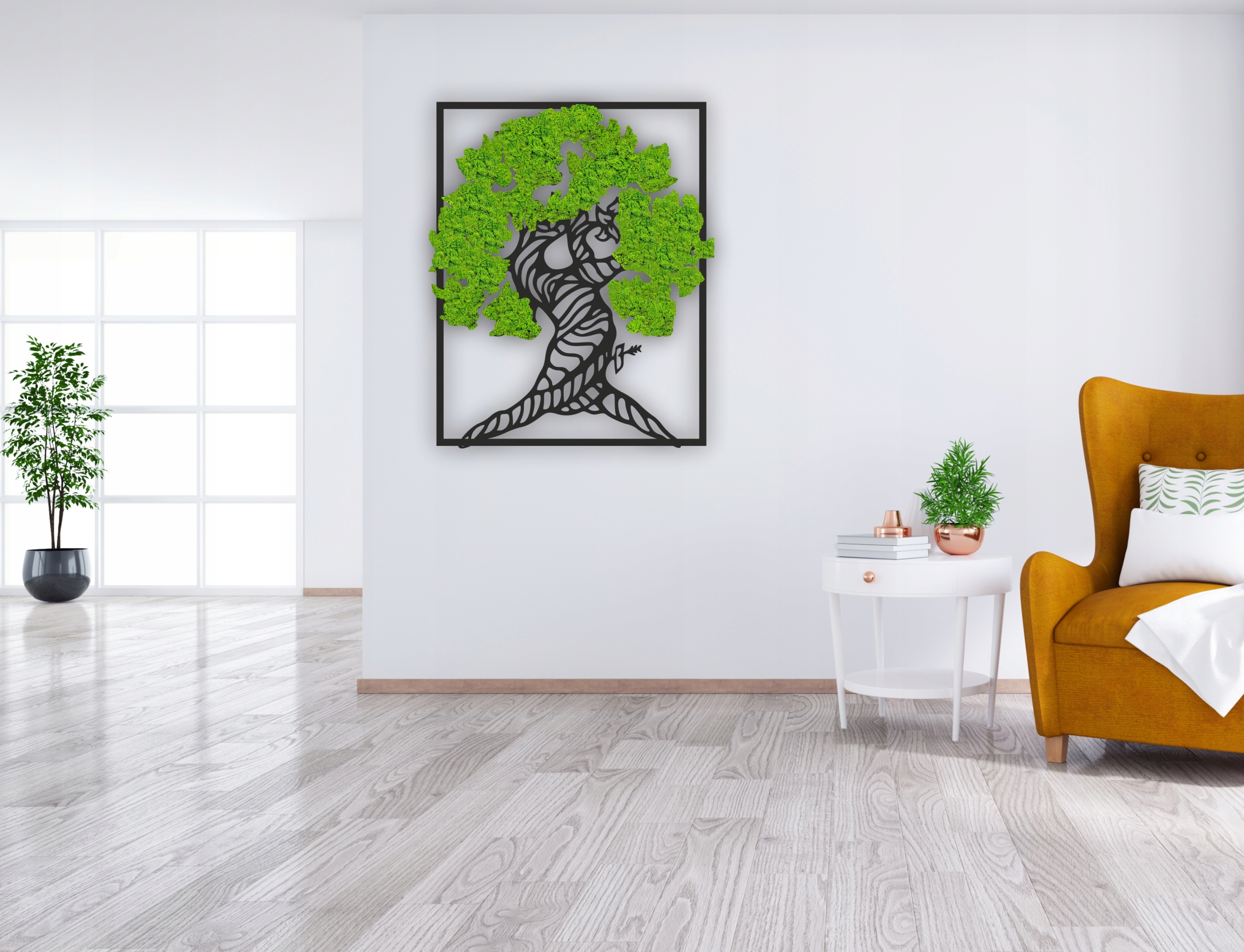 ŻYWY OBRAZ DRZEWKO SZCZĘŚCIA ŻYCIA 60x73 Bonsai Marka inna