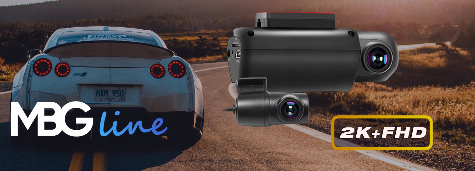Kamera Rejestrator Trasy Parking 2K+FHD GPS WIFI Zasilanie gniazdo zapalniczki samochodowej USB