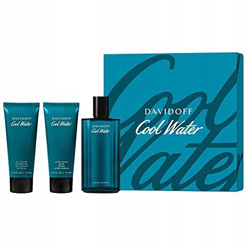 Davidoff Cool Water Man Edt 125 ML Sprchový Gel 75 ML Voda Po Holení 75 ML Pro Muže