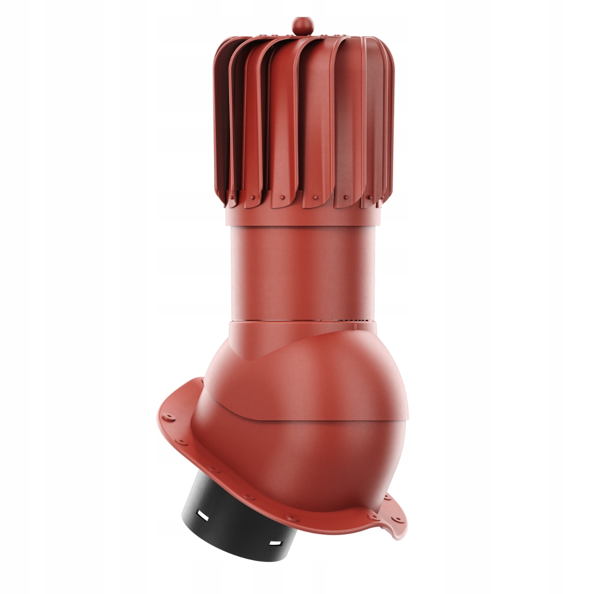 Větrací Komín Otočný podlouhlý fi125 Blachodachówka Červená 3009