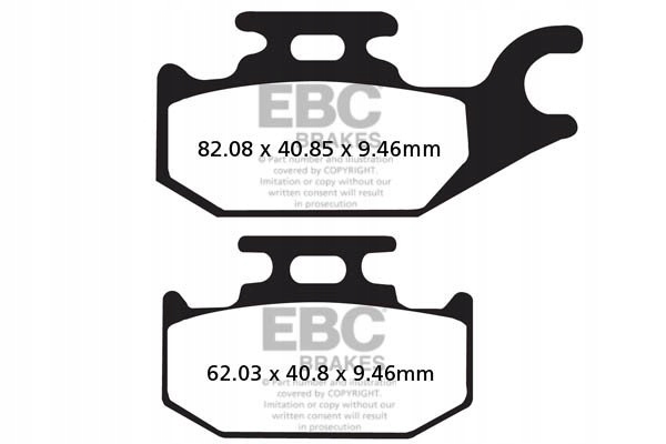Brzdové doštičky Ebc SXR307HH Side By Side Race Formula (súprava na 1 kotúč)