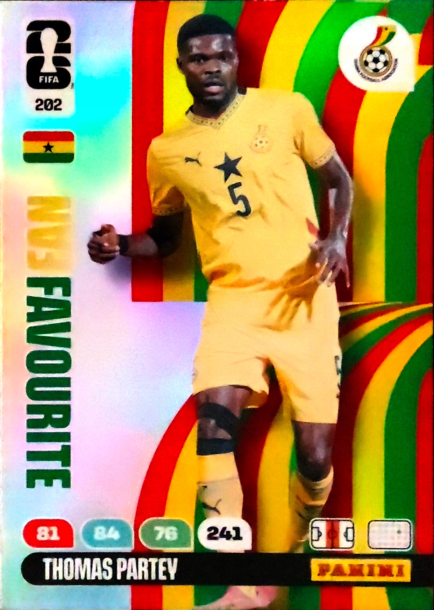Panini World Cup 2026 Fan Favourite 202 Thomas Partey Ghana