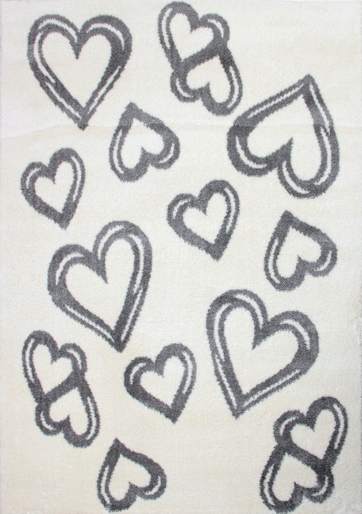 Měkký Koberec Merlin 120x160 V srdci světlý koberec pro dívku