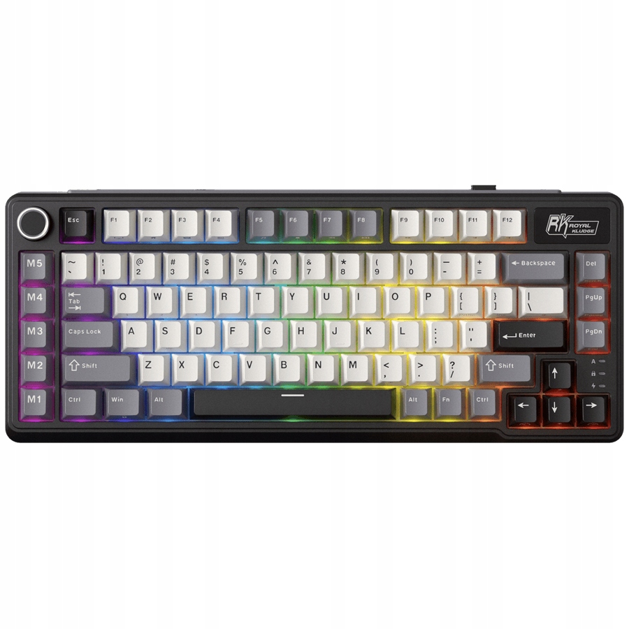 ROYAL KLUDGE RK L75 Knight Black Gaming Keyboard Cream switch — 3