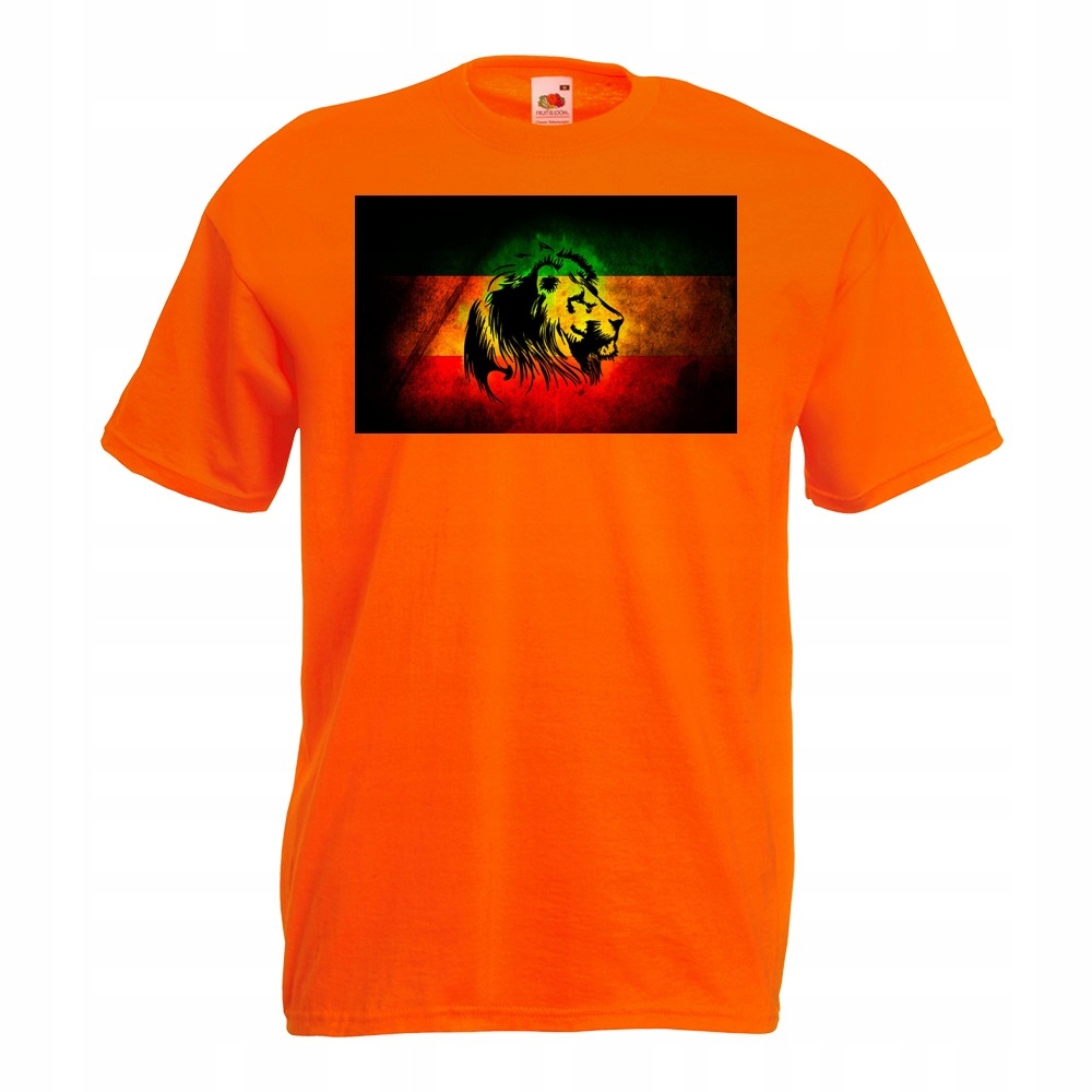 

Koszulka z nadrukiem reggae lew rasta one love XL