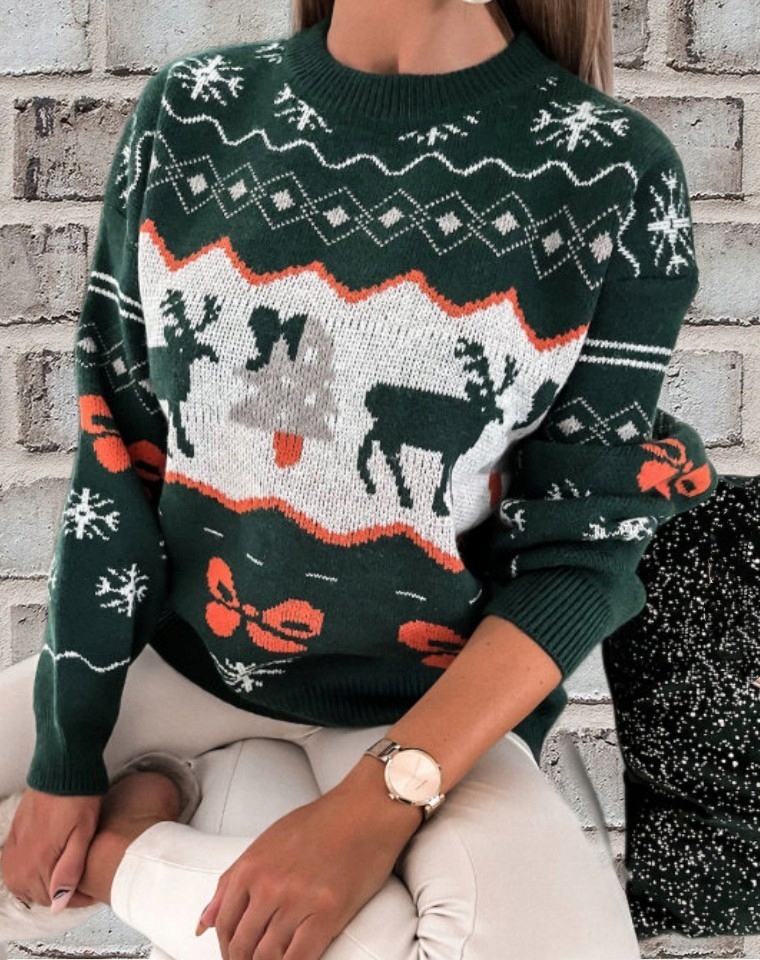 SWETER ŚWIĄTECZNY ZESTAW DLA PAR ŚWIĄTECZNE WZORY Rozmiar 3XS i mniejsze