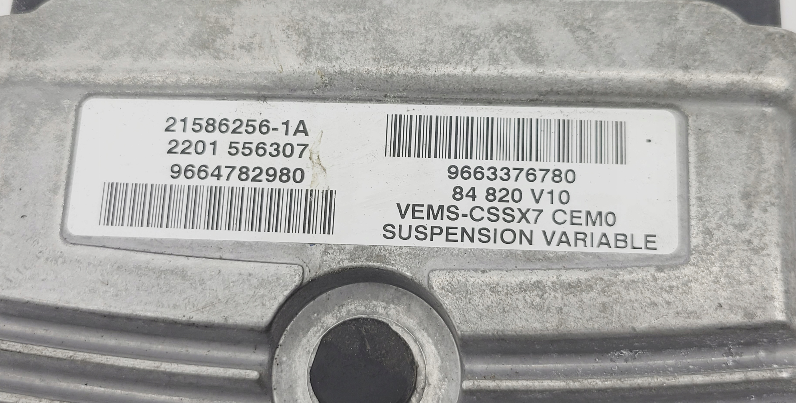 CITROEN C5 III X7 control unit springing HYDRO 9663376780