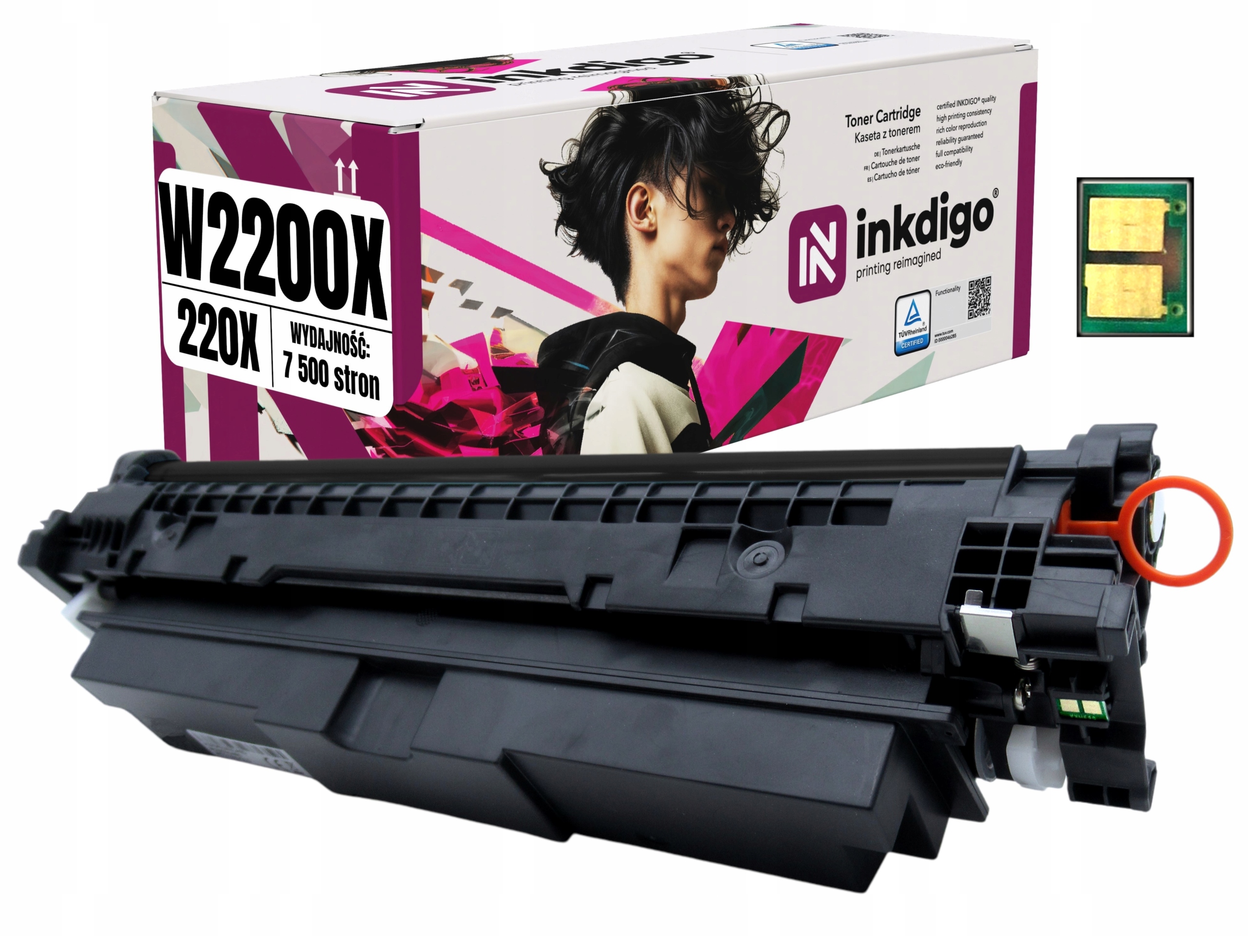 Náhradní Toner S Čipem W2200X Pro Tiskárnu Hp Color LaserJet Pro 4202 4302