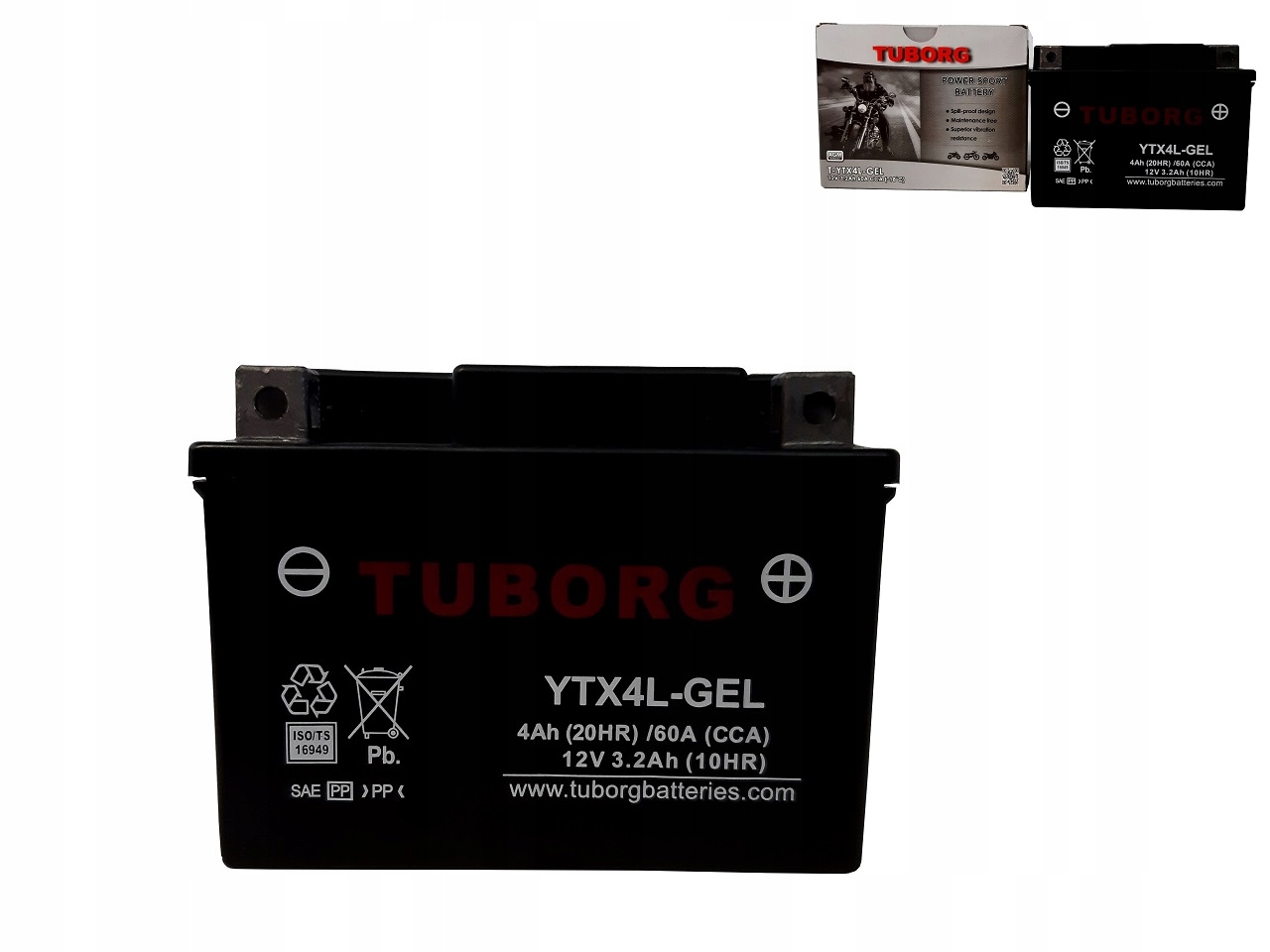 

Akumulator YTX4L-GEL 12V Tuborg 2 Lata Gwarancji