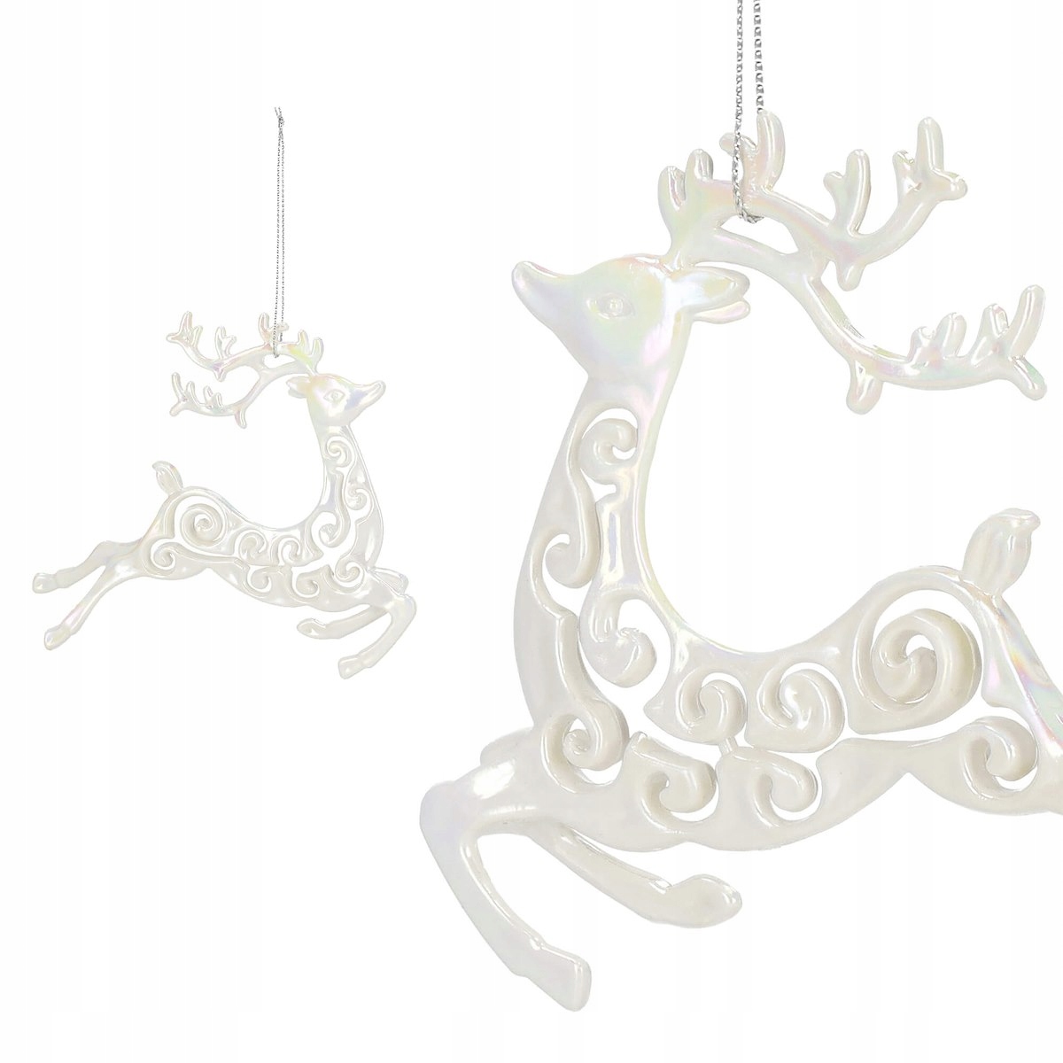 

Zawieszki Bombka Na Choinkę Renifer Ozdoba 13cm