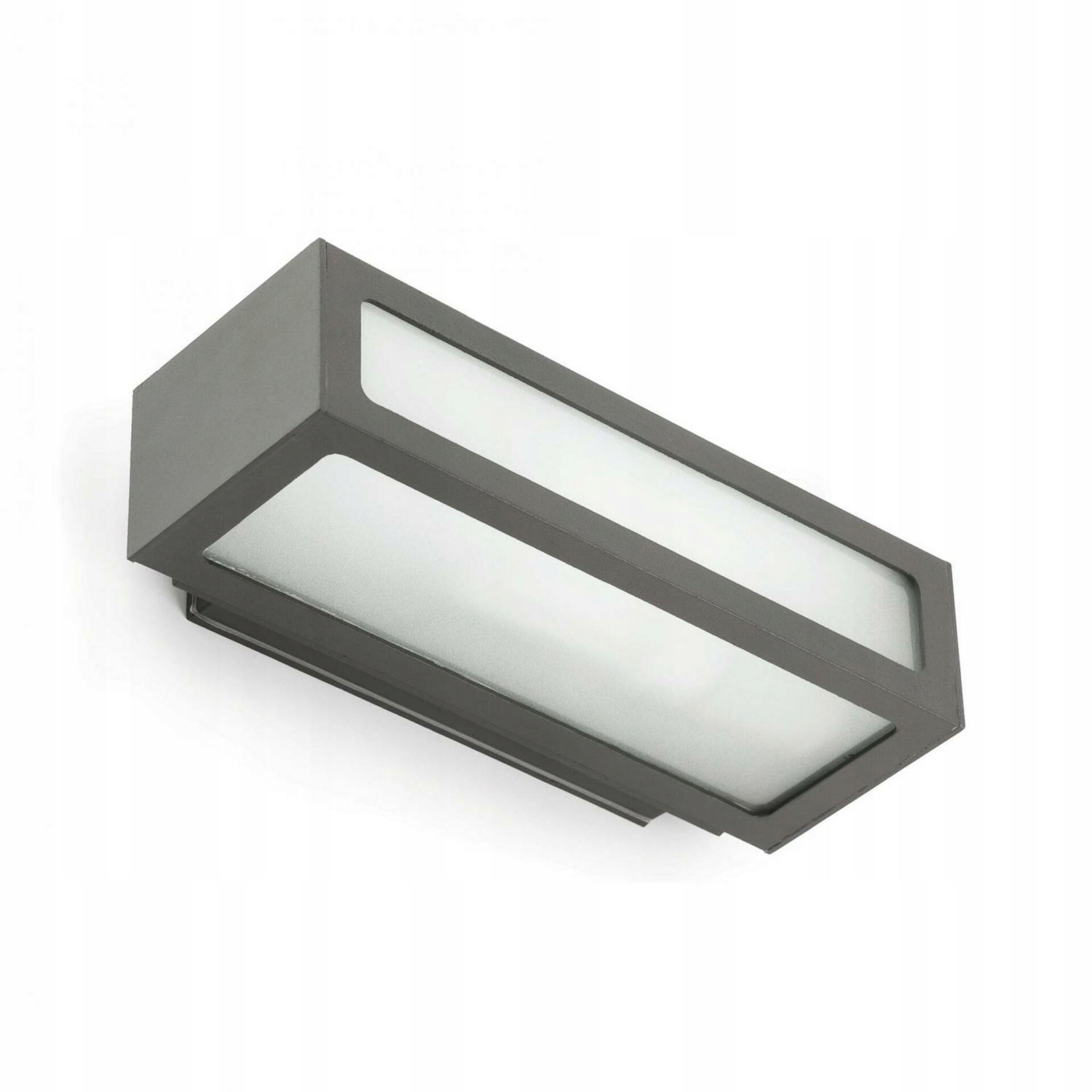 Faro Natron nástenná lampa tmavo šedá, IP54, E27, hliník, moderný design