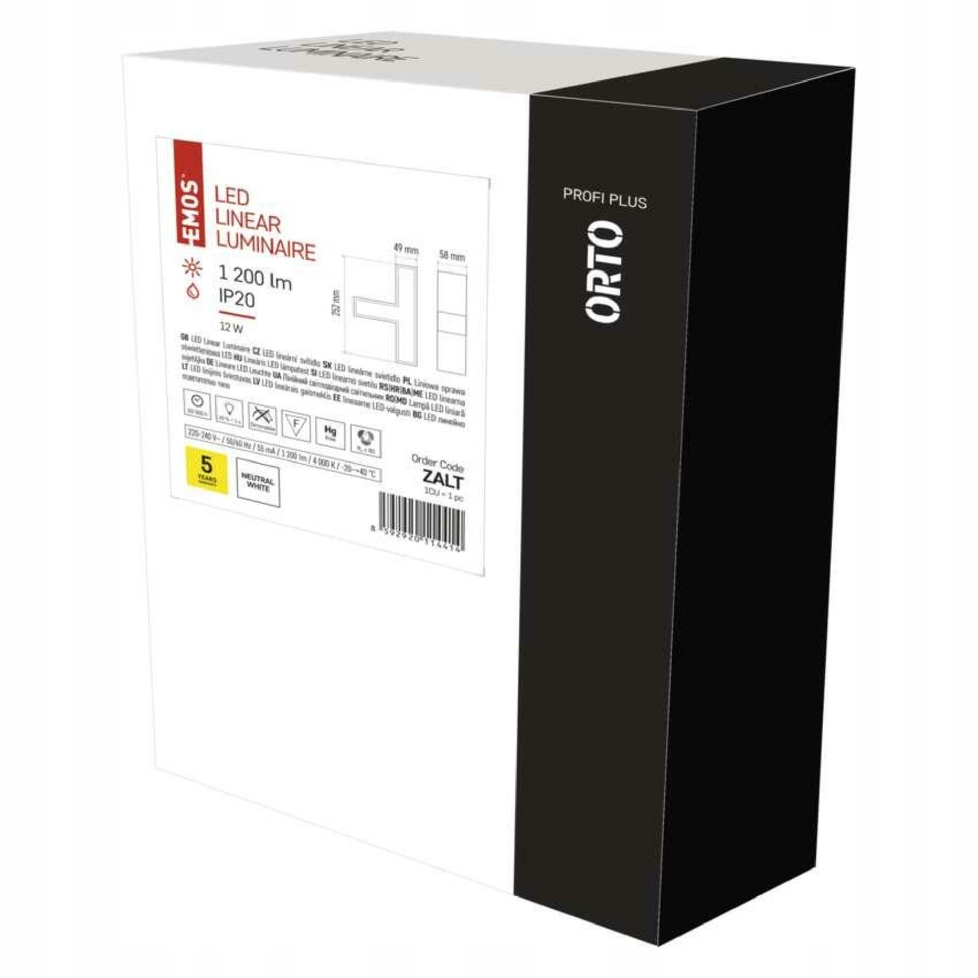 Led lineárne svietidlo Orto Tcon 12W neutrálna biela