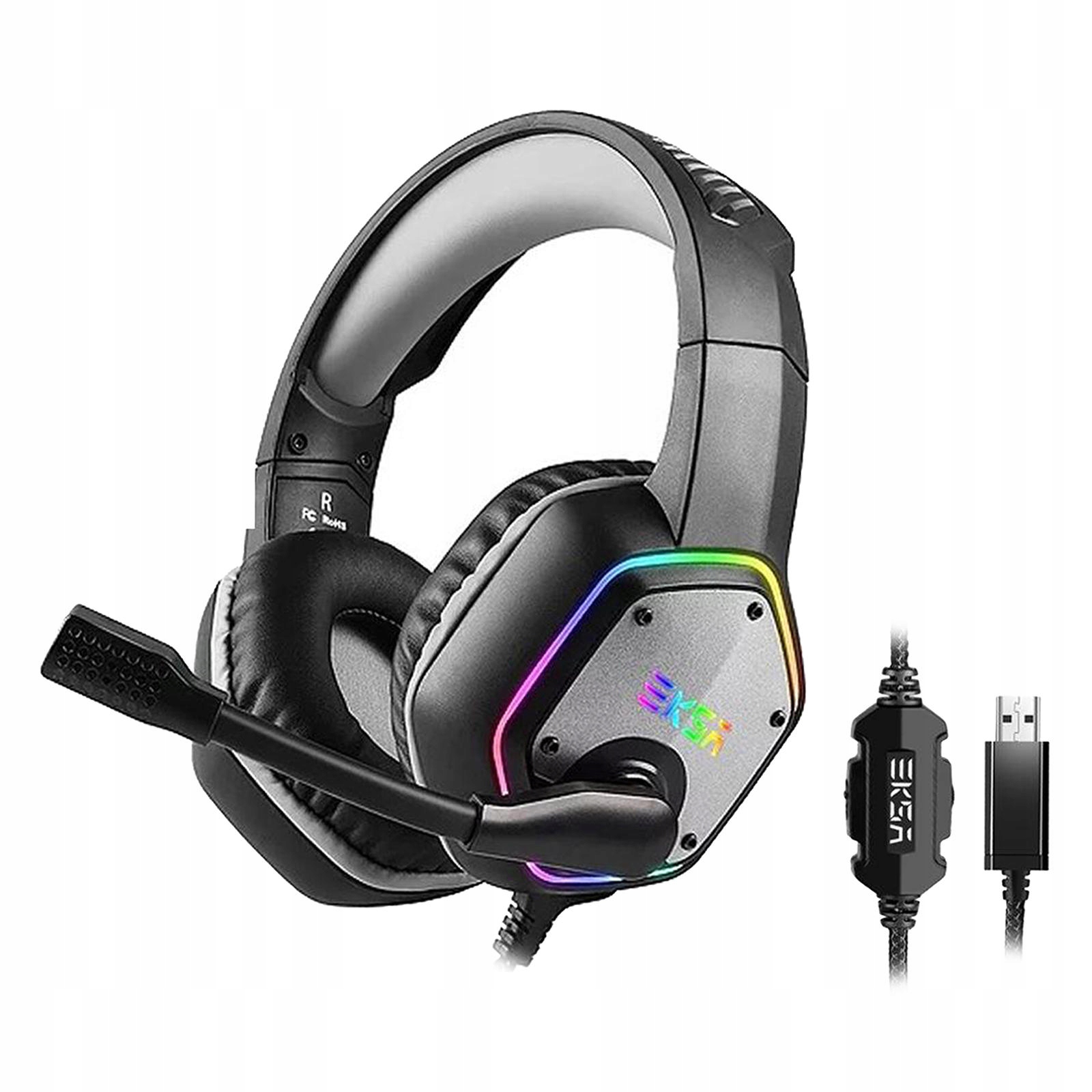 EKSA E1000 słuchawki USB czarny H140