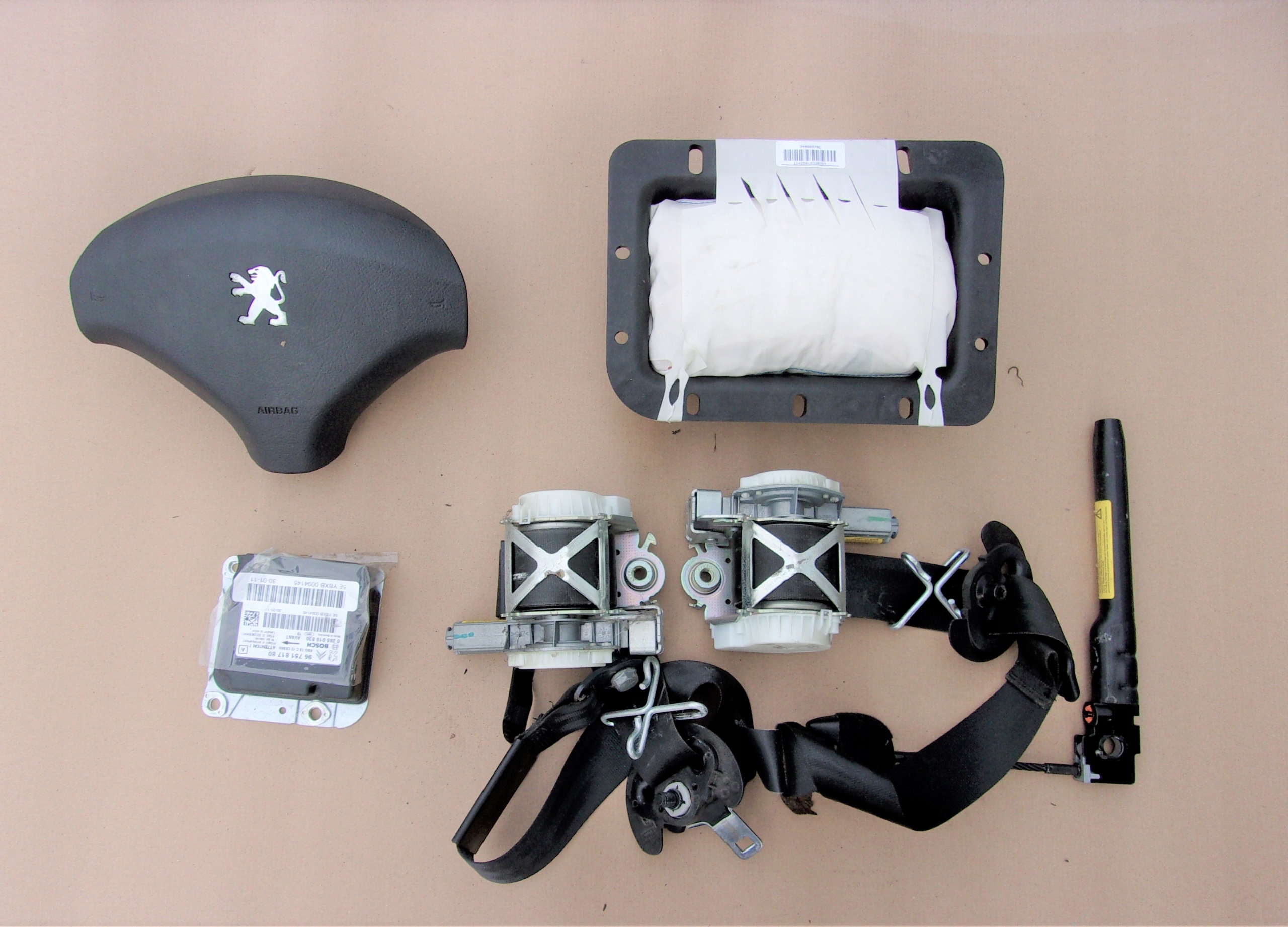 PEUGEOT 3008 I 09- PODUSZKA AIR-BAG PASY SENSOR