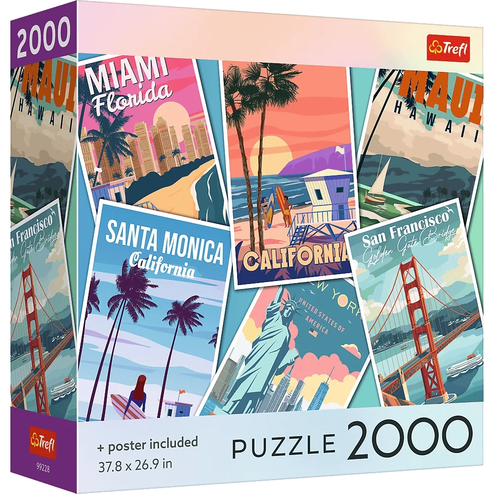 Trefl Puzzle 2000 el. USA Collection: Journey through the USA