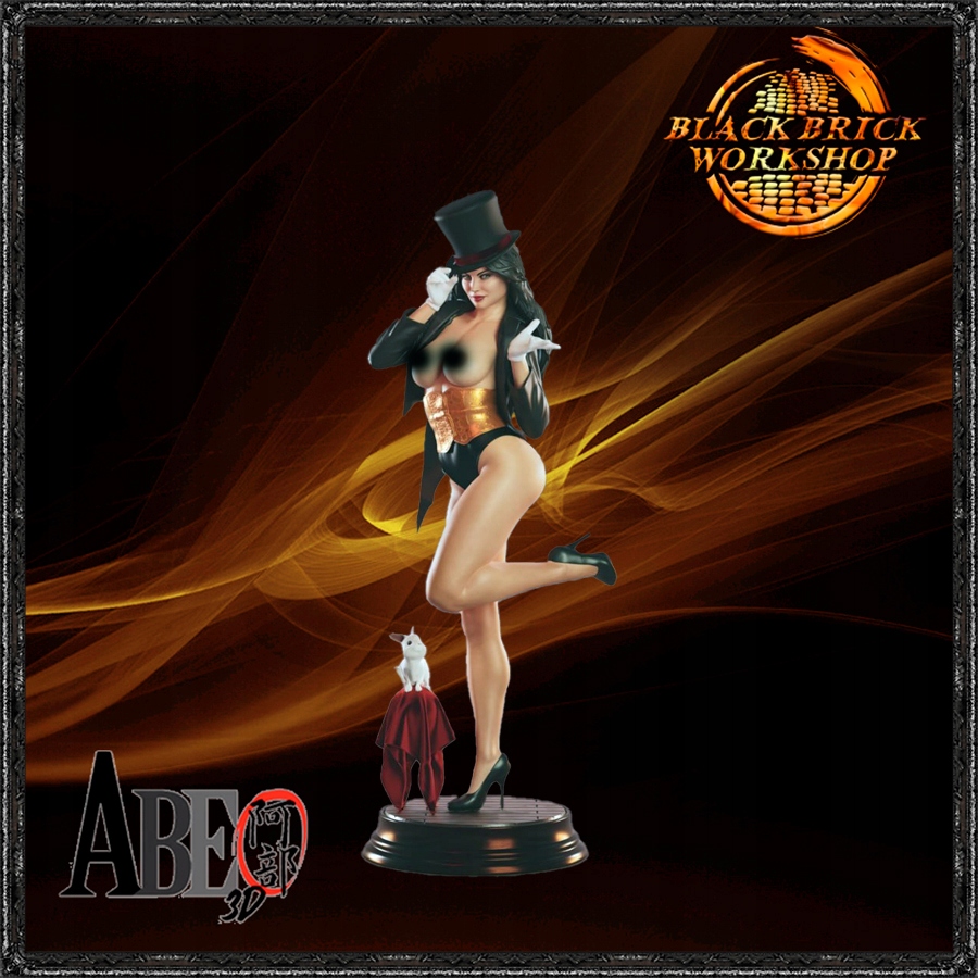 Zatanna Unpainted Abe 3D Měřítko 1/24 (75mm) (nsfw) 3D tisk