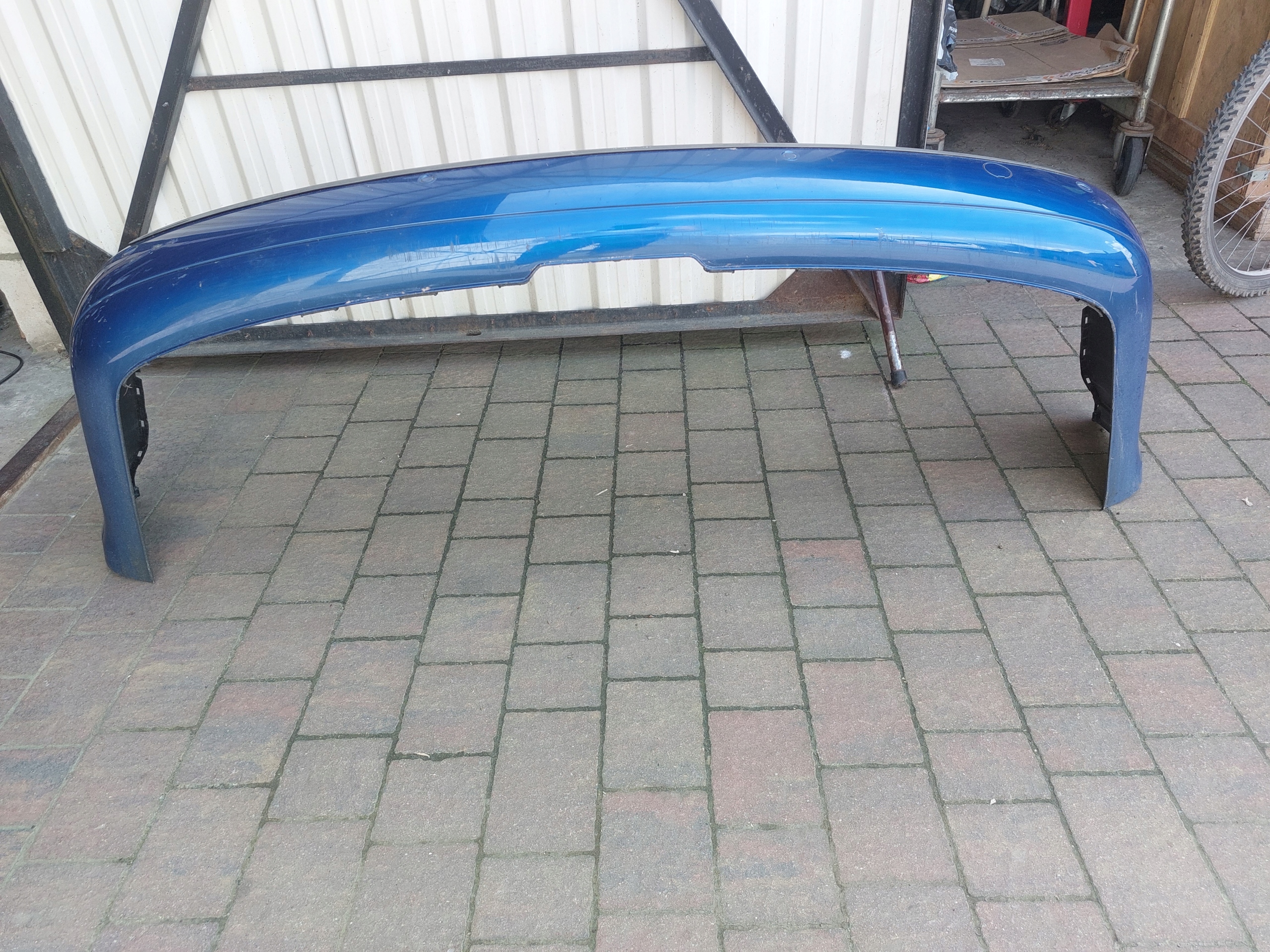 bumper rear part VW CADDY 12r PDC blue