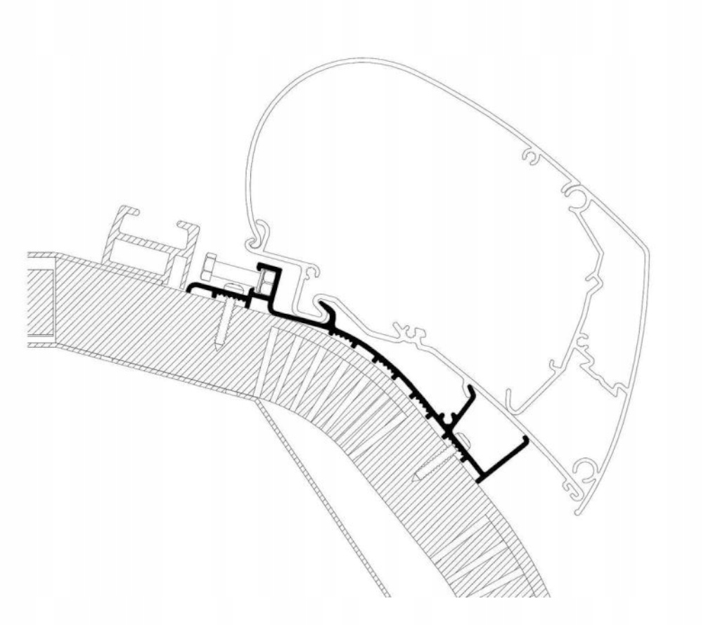 307254 - Адаптер для навеса на крышу серии 6/9 от 2014 5,5 м